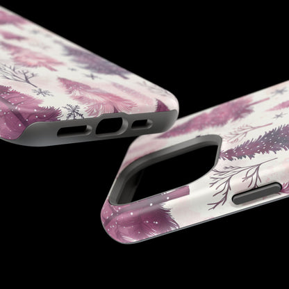 Winter Wonderland Purple Christmas Trees –  MagSafe iPhone Series Case