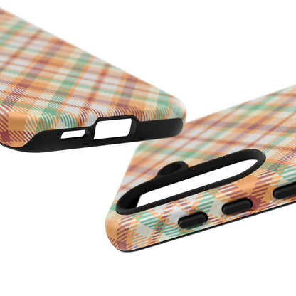 Samsung Galaxy Case - Autumn Harvest Plaid Design