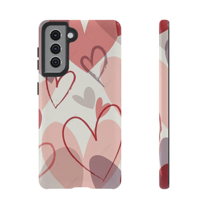 Romantic Red Hearts Samsung Galaxy Case