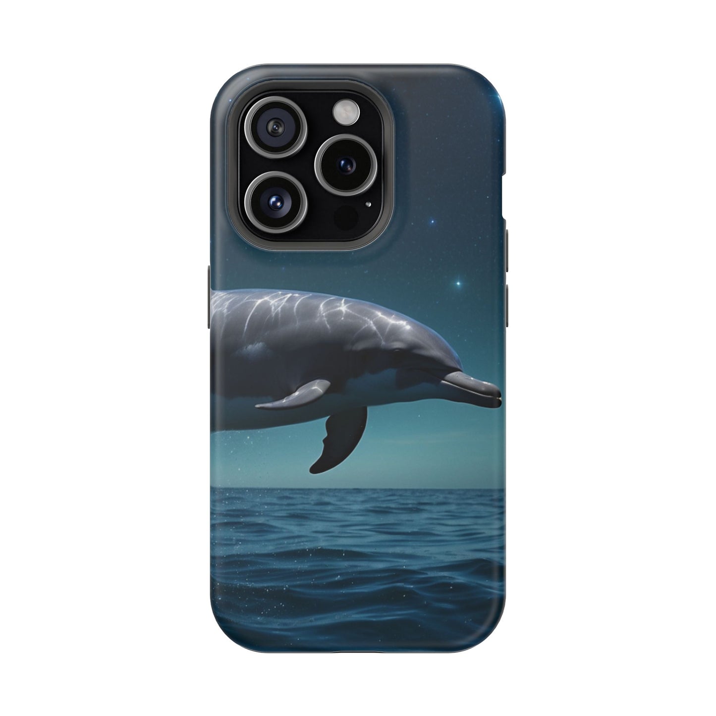 Midnight Ocean Dolphin - MagSafe-Compatible Case