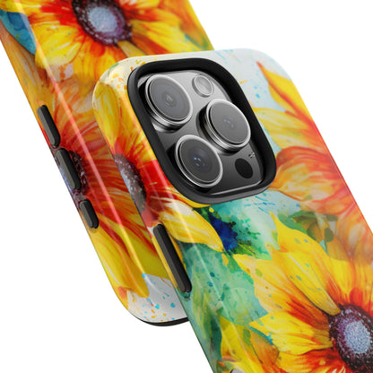 Watercolor Sunflower Splash - iPhone Series Case