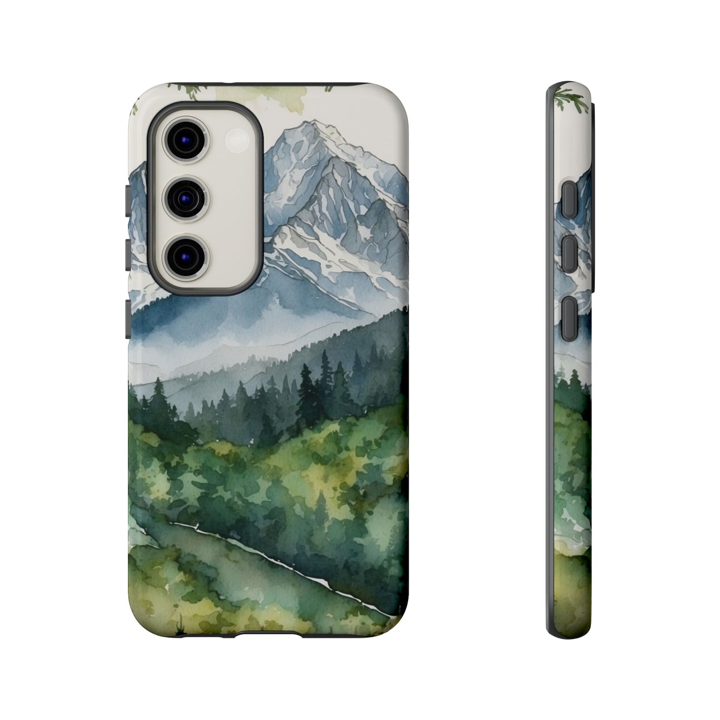 Watercolor Alpine Mountainscape - Samsung Galaxy Case