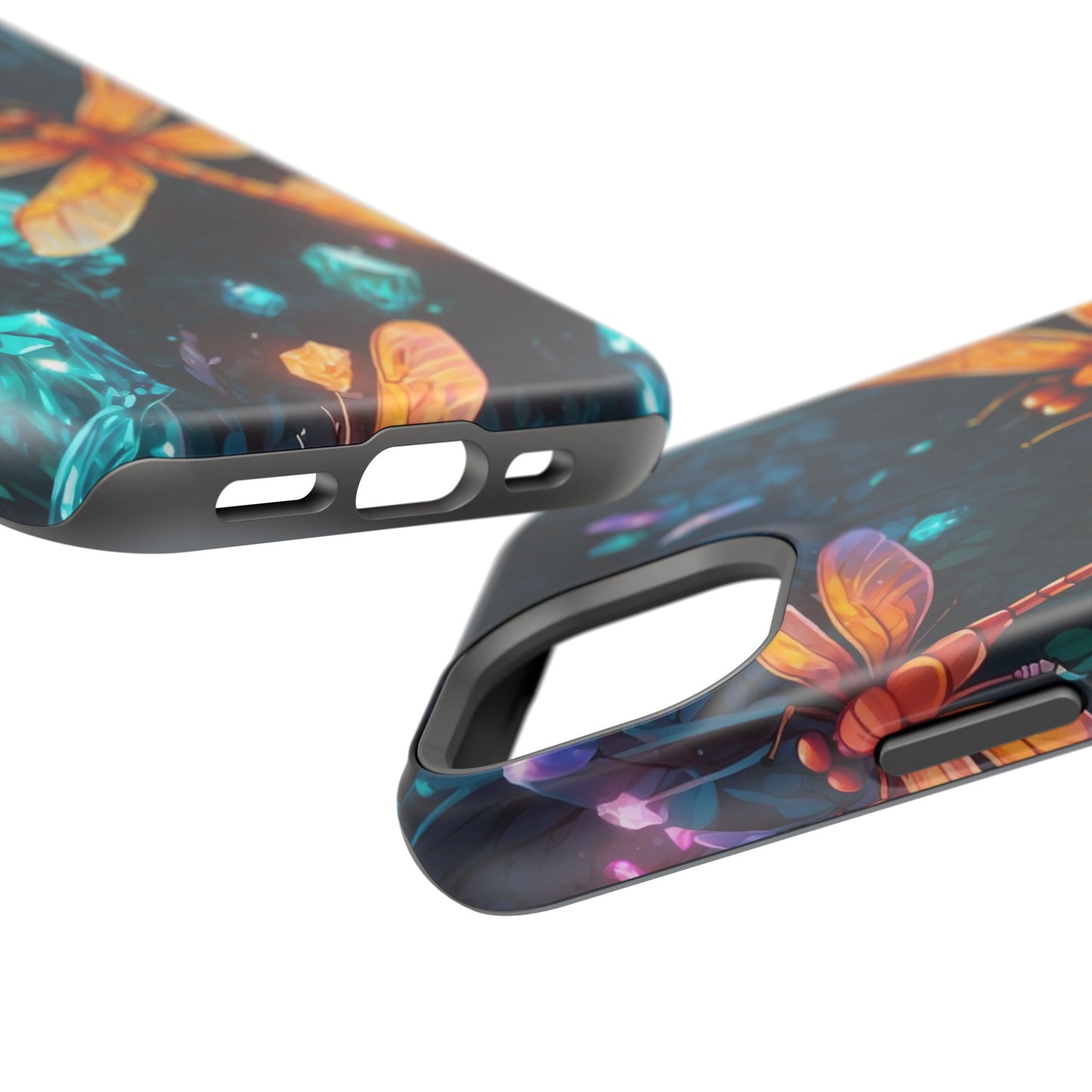 Mystical Dragonflies & Crystals – MagSafe iPhone Series Case