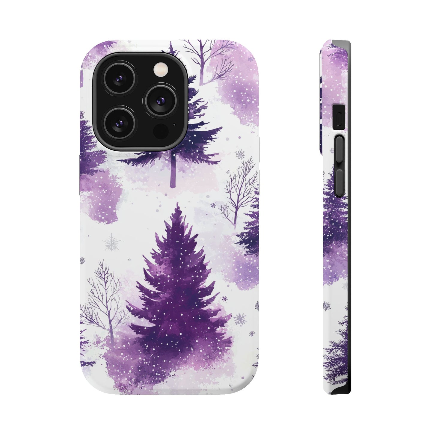 Purple Snowy Forest - MagSafe iPhone Series Case