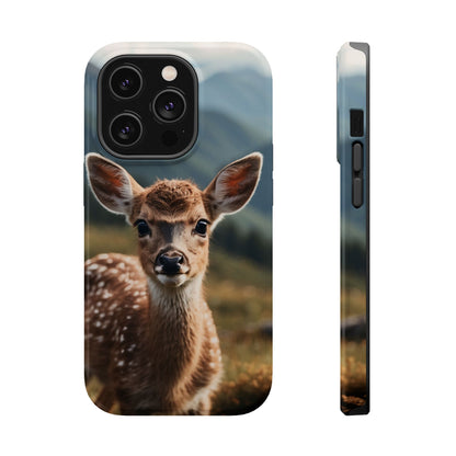 Gentle Fawn in Mountain Meadows MagSafe iPhone Case