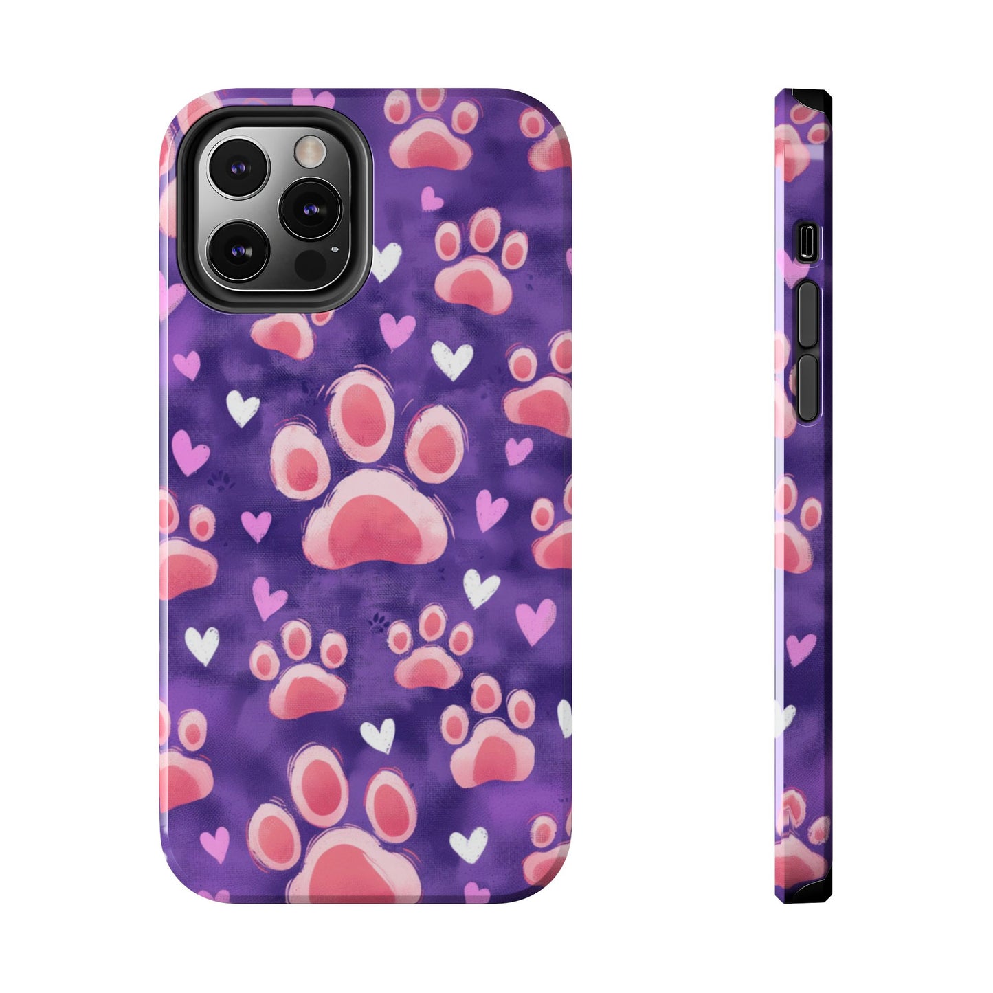 Bold Paw Print iPhone Case - Vibrant Pet-Themed Protective Cover