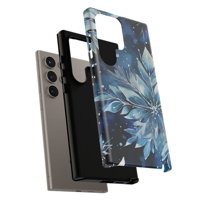 Winter’s Embrace – Blue Snowflake Samsung Galaxy Case