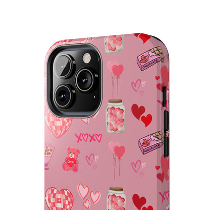 Pink Valentine Love Collage – iPhone Case