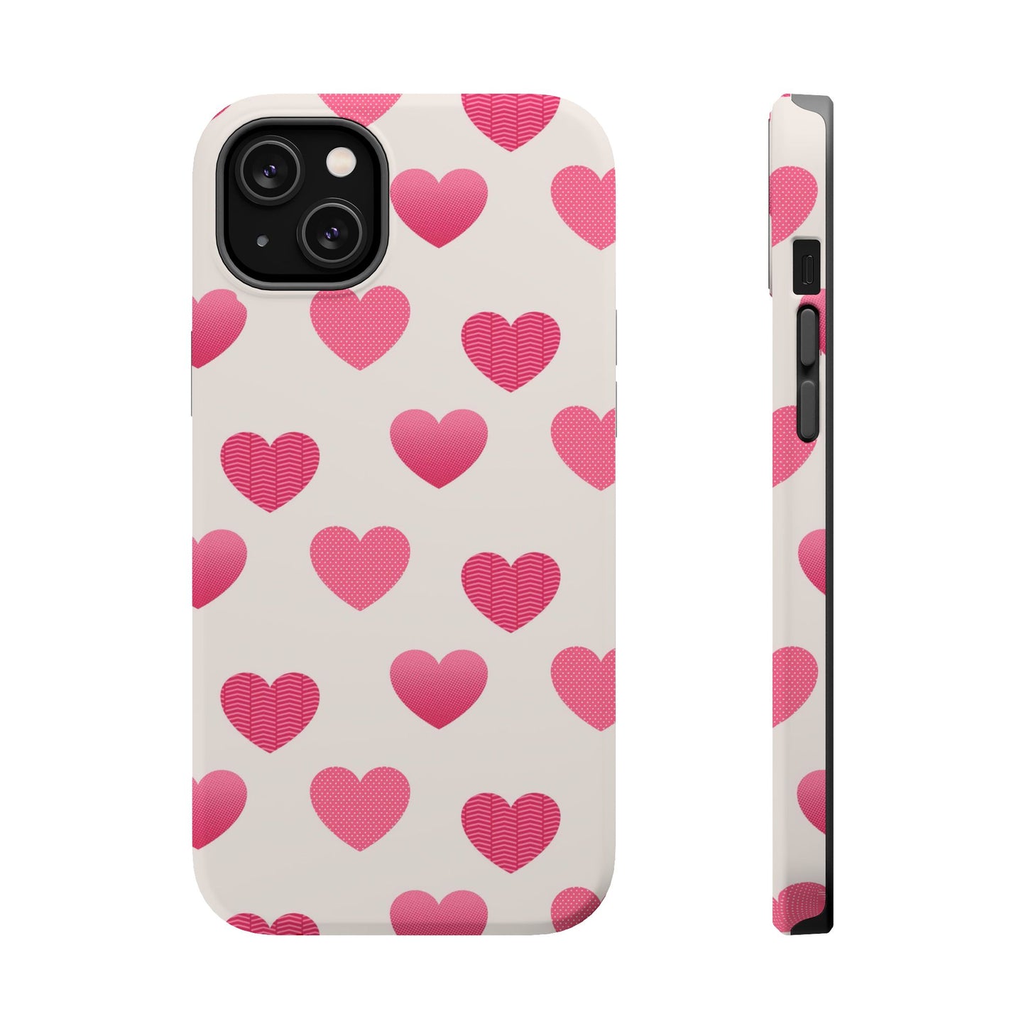 Textured Hearts MagSafe iPhone Case