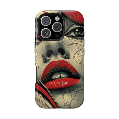 Bold Beauty Red Lips iPhone Case