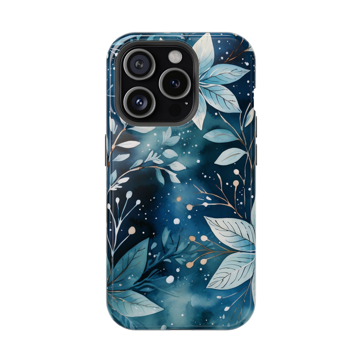 Midnight Frost Botanical – MagSafe iPhone Case