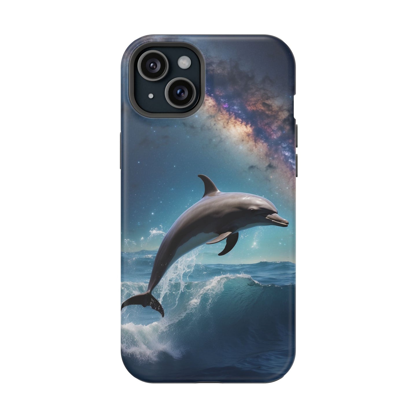 Dolphin Galaxy Splash - MagSafe-Compatible Case