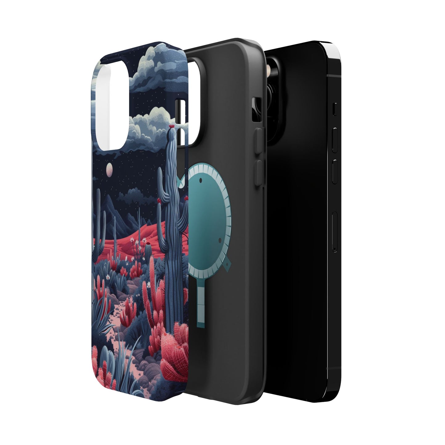 Moonlit Saguaro iPhone Case