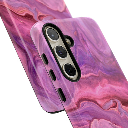 Lavender Dreamscape – Samsung Galaxy Case with Purple & Pink Marble Art