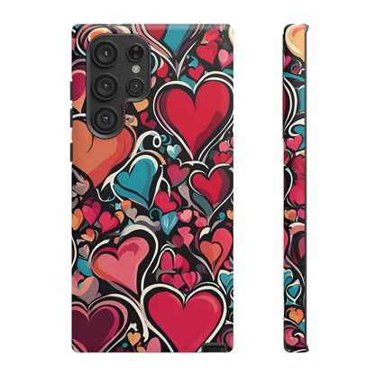 Vibrant Multicolor Heart Art – Samsung Galaxy Case