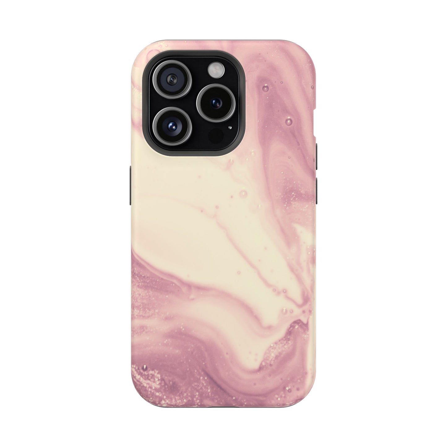 Blush Marble Glow – MagSafe Case with Pink & Rose Gold Marble Design