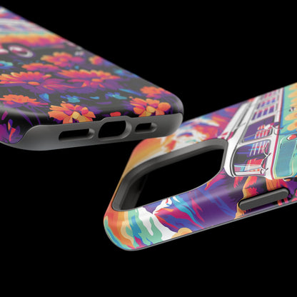 Groovy Floral Sunset Van – MagSafe iPhone Series Case