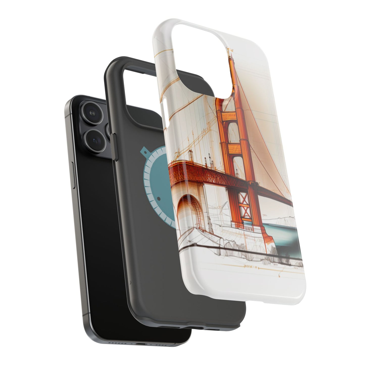 Golden Gate Bridge MagSafe iPhone Case - San Francisco Landmark