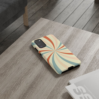 Retro Swirl Samsung Galaxy Case – Durable, Vintage-Inspired Design with Dual-Layer Protection