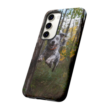 Happy Forest Dog iPhone Case – Nature-Inspired Protective Cover