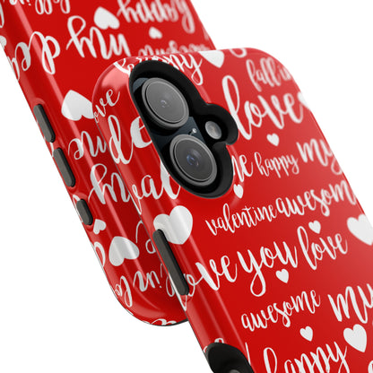 Valentine Words Pattern – MagSafe Case