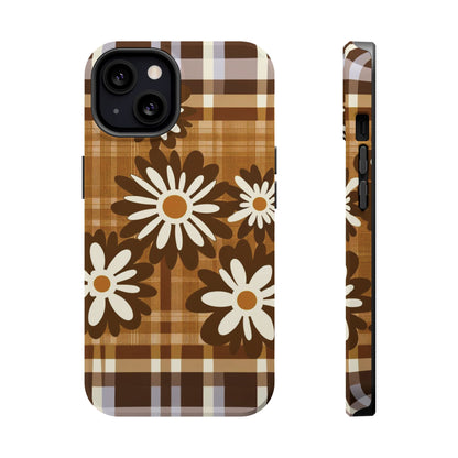 Rustic Bloom Plaid iPhone Case