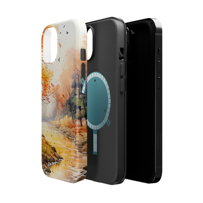 Autumn River Serenity – MagSafe iPhone Case