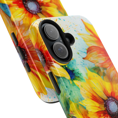 Watercolor Sunflower Splash - iPhone Series Case