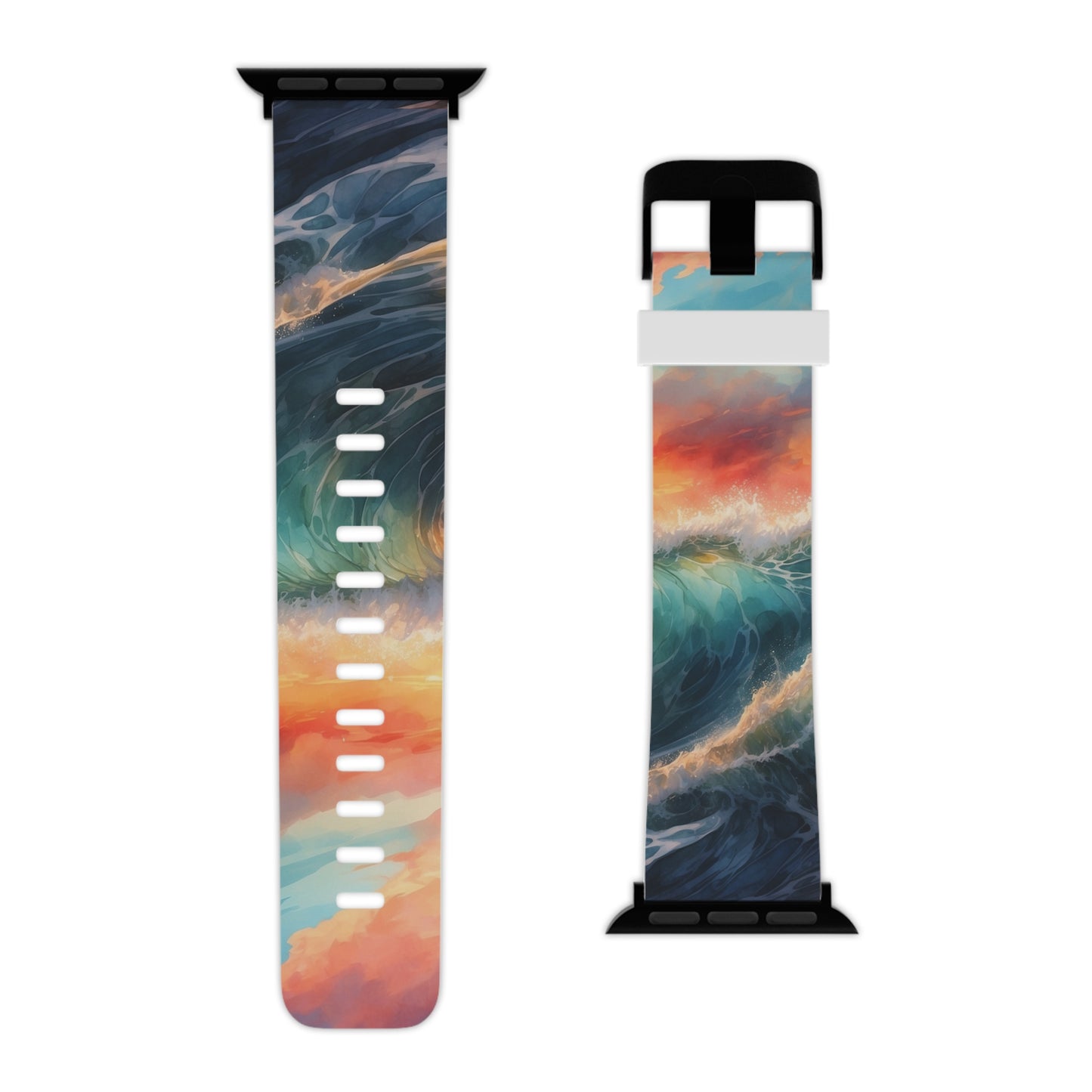  Ocean Wave Sunset Apple Watch Band