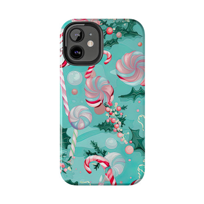 Candy Cane & Peppermint Holiday Delight – iPhone Series Case