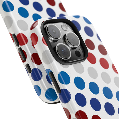 Patriotic Polka Dots - iPhone Case