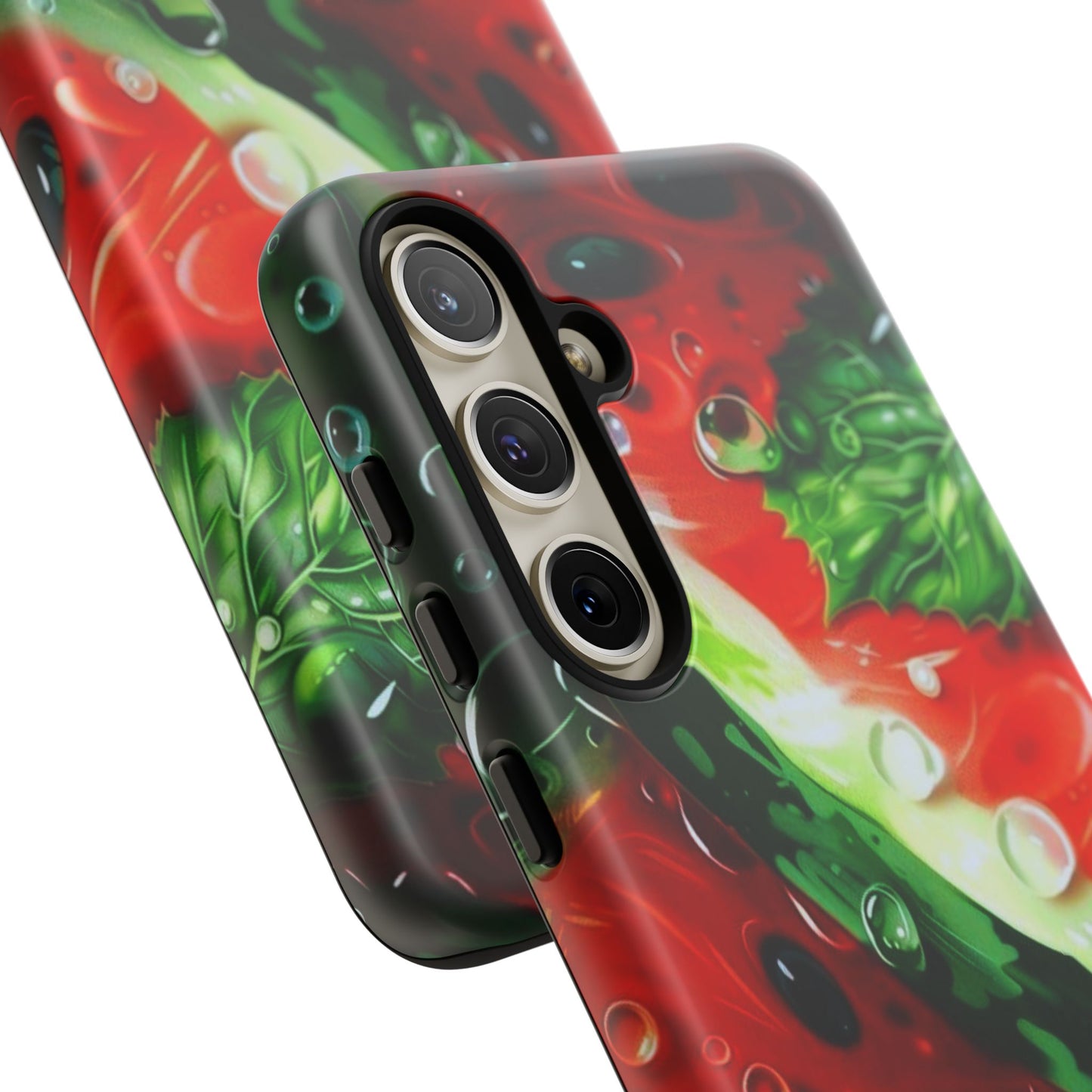 Juicy Watermelon & Mint Samsung Galaxy Case – Tough Dual-Layer, Vibrant Summer Design