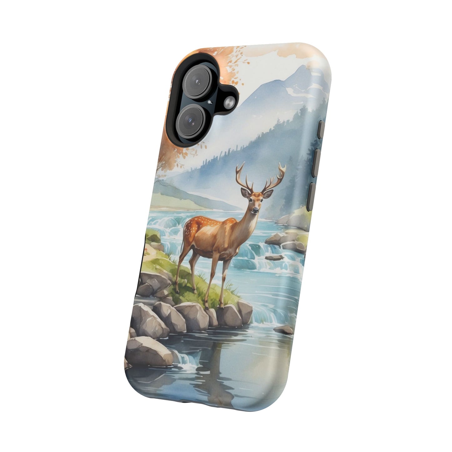 MagSafe-Compatible iPhone Case – Serene Valley Stag