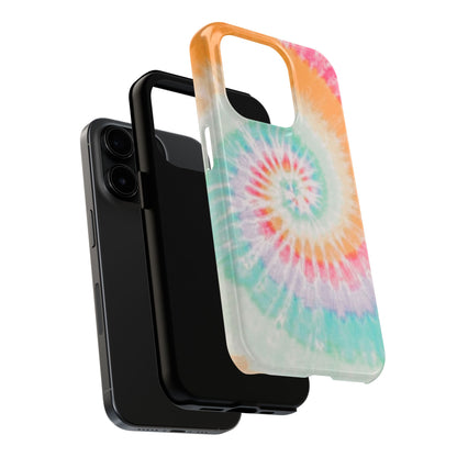 Pastel Swirl Tie-Dye iPhone Case – Soft & Minimalistic Style