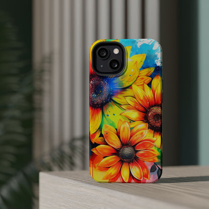 Vibrant Sunflower Splash - MagSafe iPhone Series Case