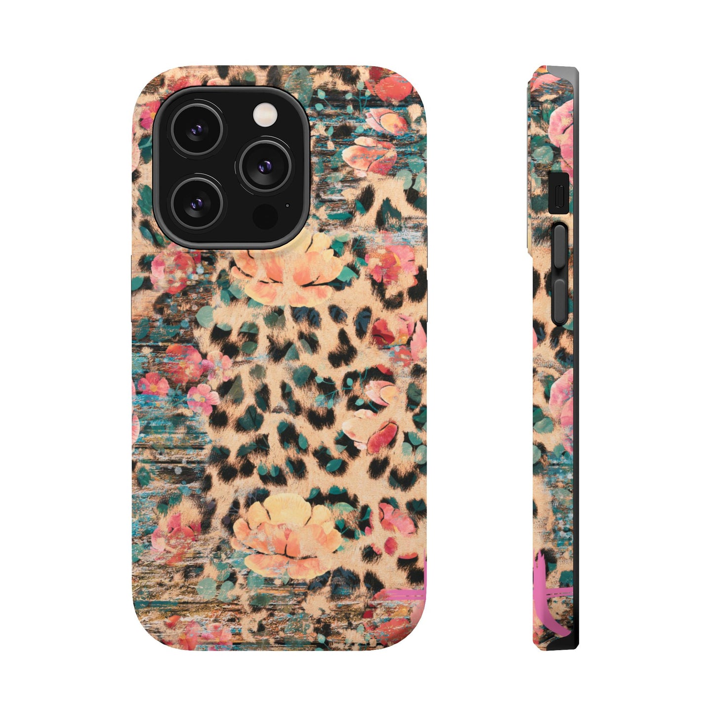 Rustic Floral Leopard - MagSafe iPhone Series Case