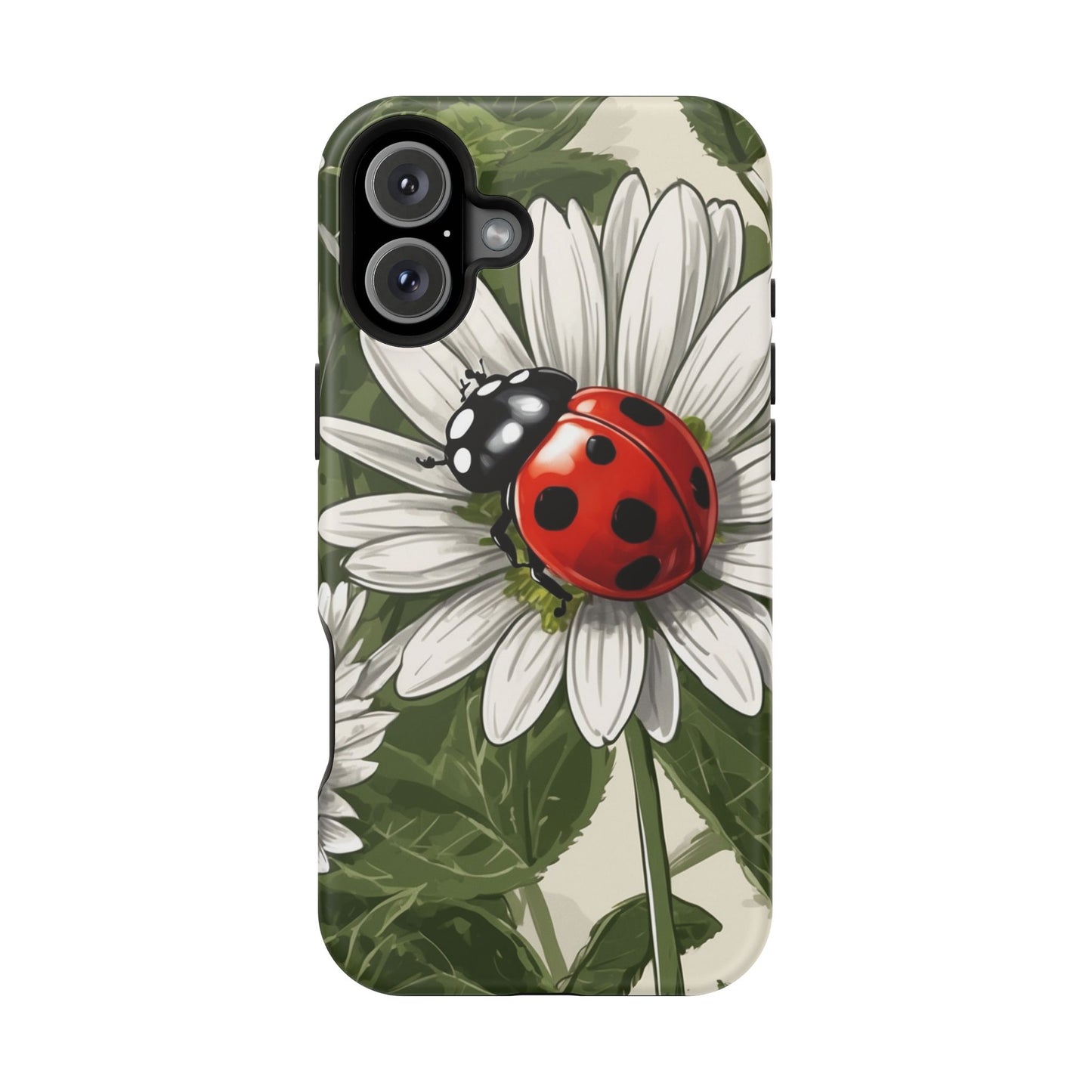 Ladybug & Daisy Garden Charm - MagSafe iPhone Case