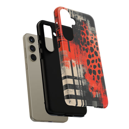 Cheetah Plaid Case – Red & Black Pattern