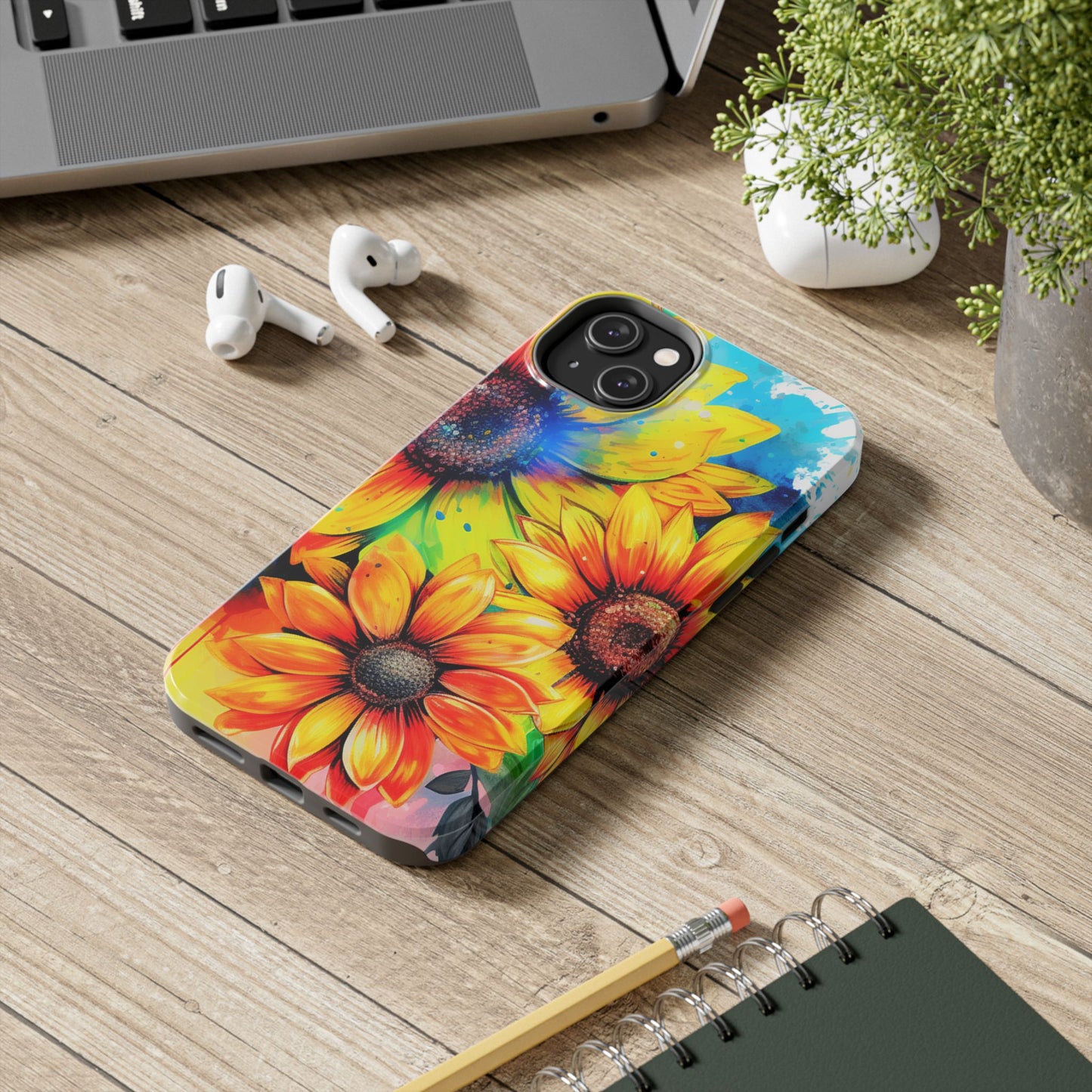 Vibrant Sunflower Splash - iPhone Series Case