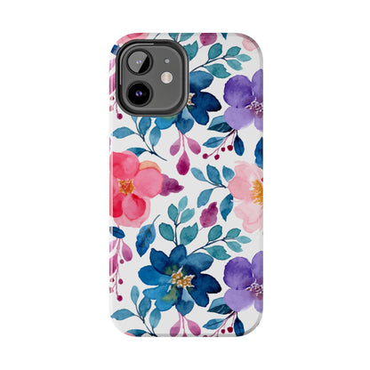 Mystic Bloom – iPhone Case with Elegant Watercolor Floral Design