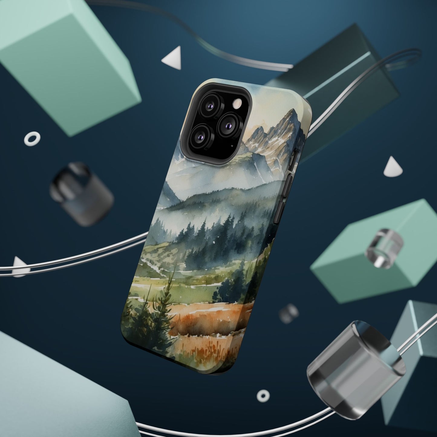 Serene Alpine Forest - MagSafe iPhone Case