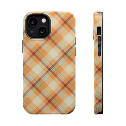 MagSafe Case - Warm Autumn Plaid Design