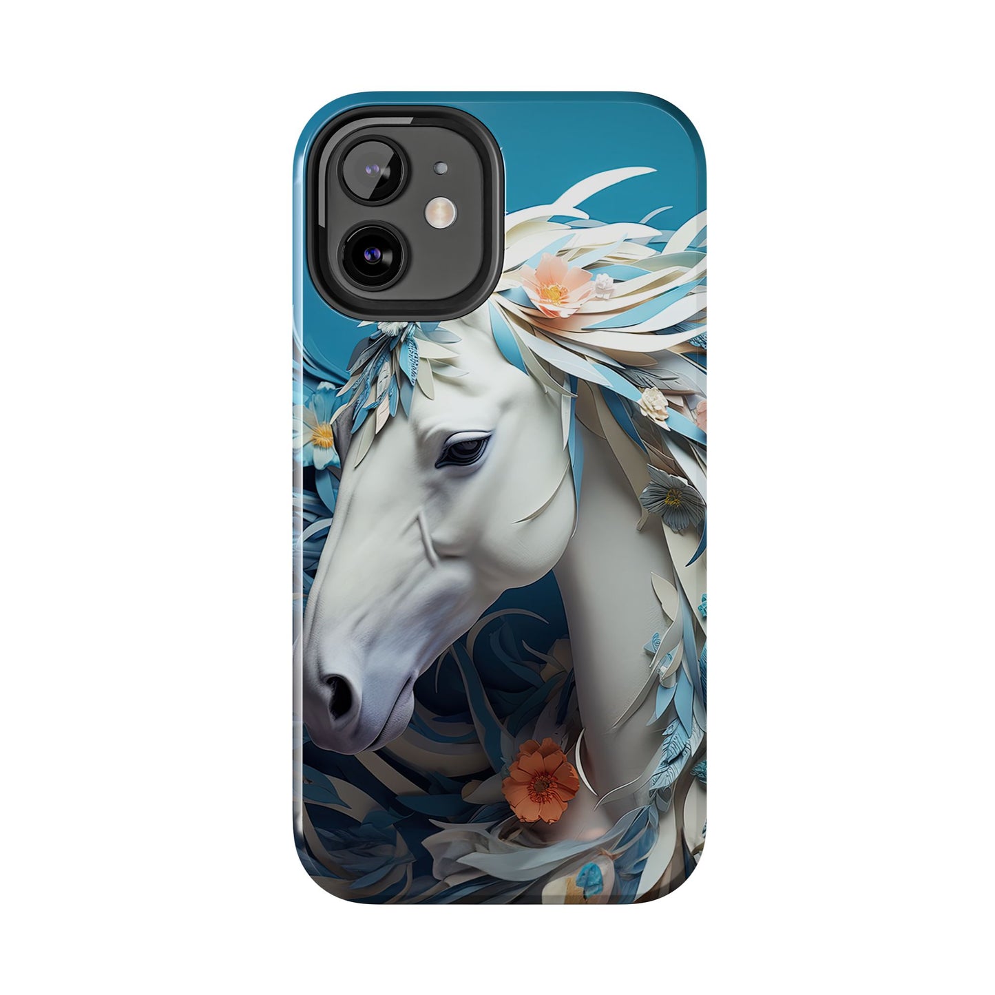 Floral Horse iPhone Case