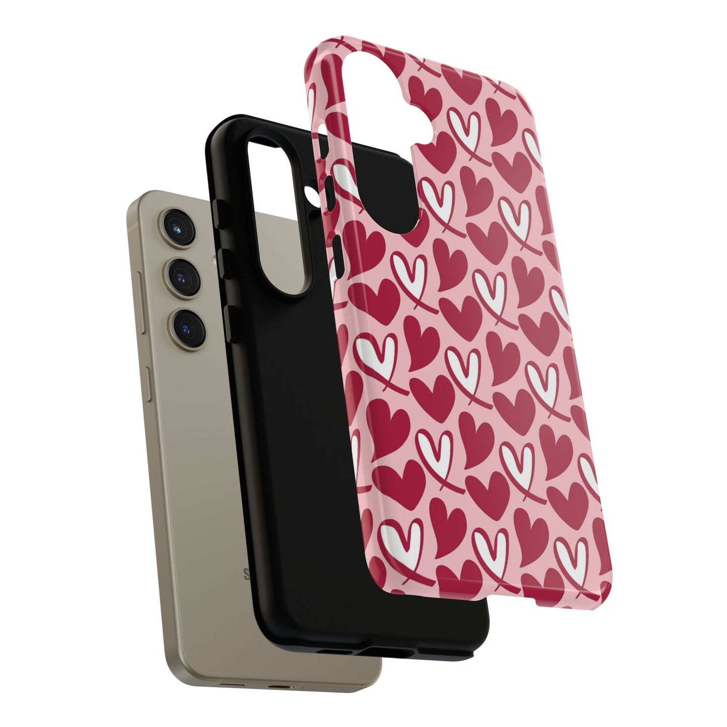 Hand-Drawn Hearts Samsung Galaxy Case