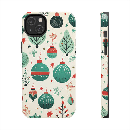 Vintage Christmas Ornaments Pattern – iPhone Series Case