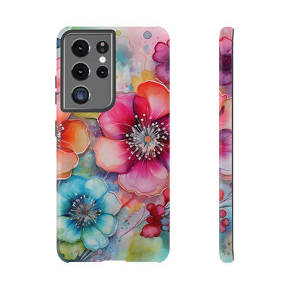 Vibrant Watercolor Floral Garden - Samsung Galaxy Series Case