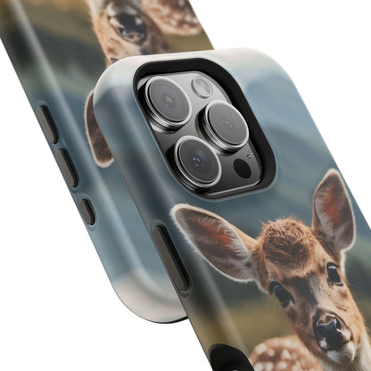 Gentle Fawn in Mountain Meadows MagSafe iPhone Case