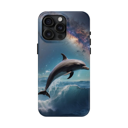 Dolphin Galaxy Splash - iPhone Case