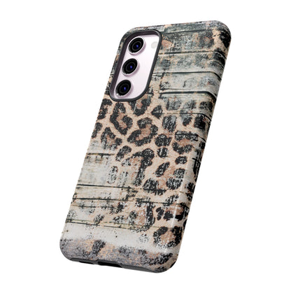 Rustic Leopard Wood Print - iPhone Series Case