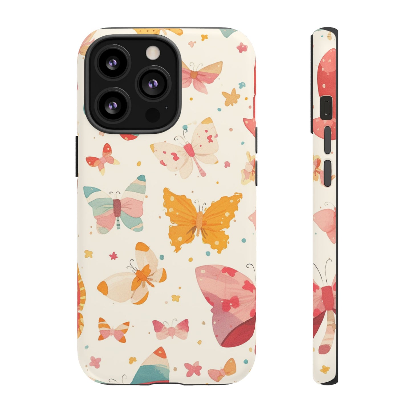 Coquette Watercolor Butterfly iPhone Case